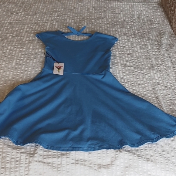 NWT ARITZIA TALULA PALMETTO DRESS MARINA SIZE SMALL - Picture 5 of 12